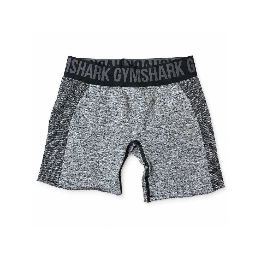 Gymshark Shorts Women's Medium Gray Seamless High Waist Raw Cut Hem Altered